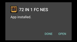 72 in 1 Game successfully installed