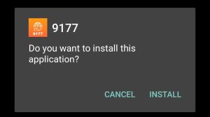 Tap on Install to install 9177