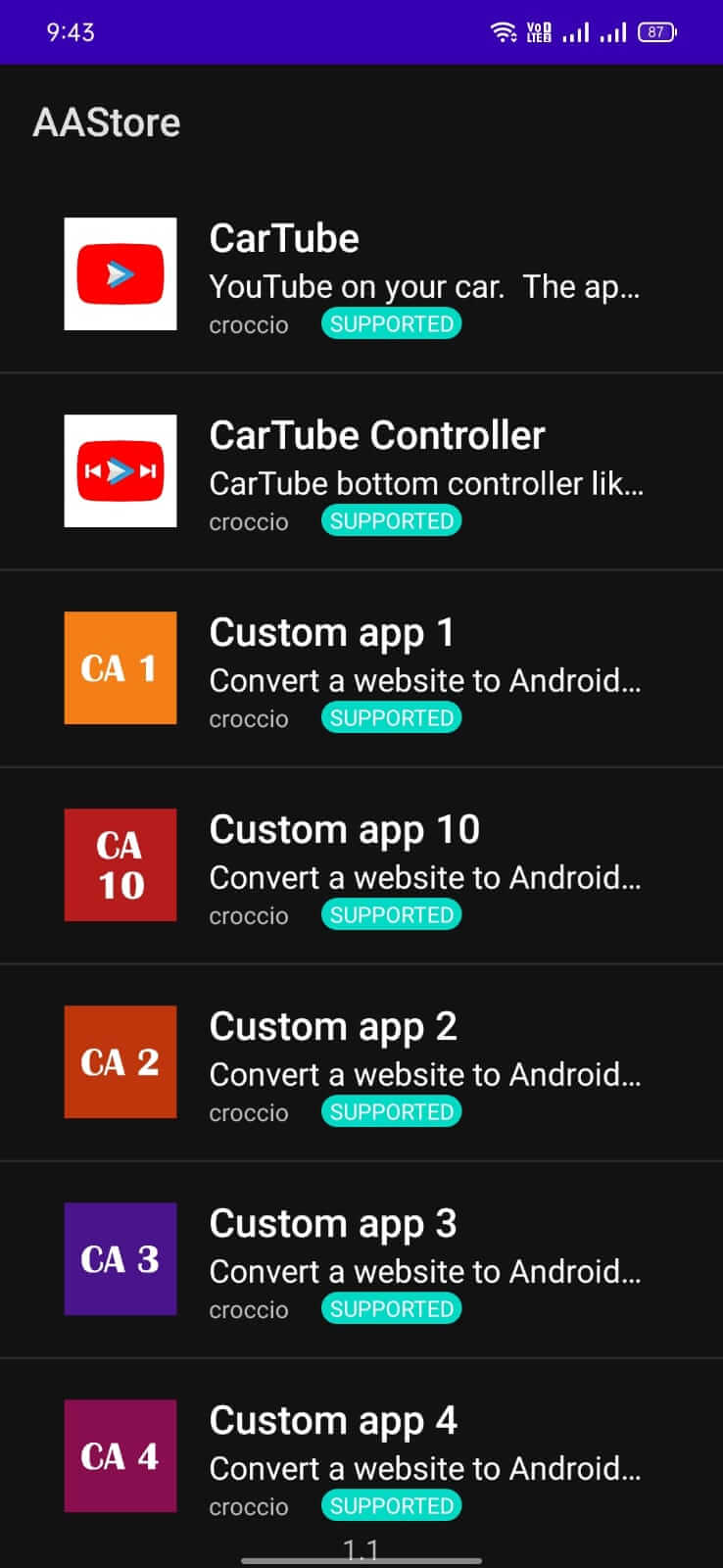 AAStore screenshot 1