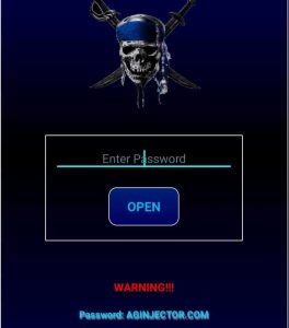 Enter password for AG Injector 