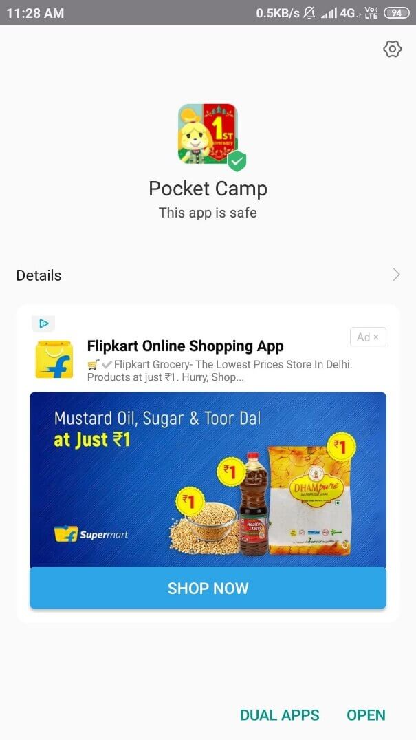 Animal Crossing: Pocket Camp installed