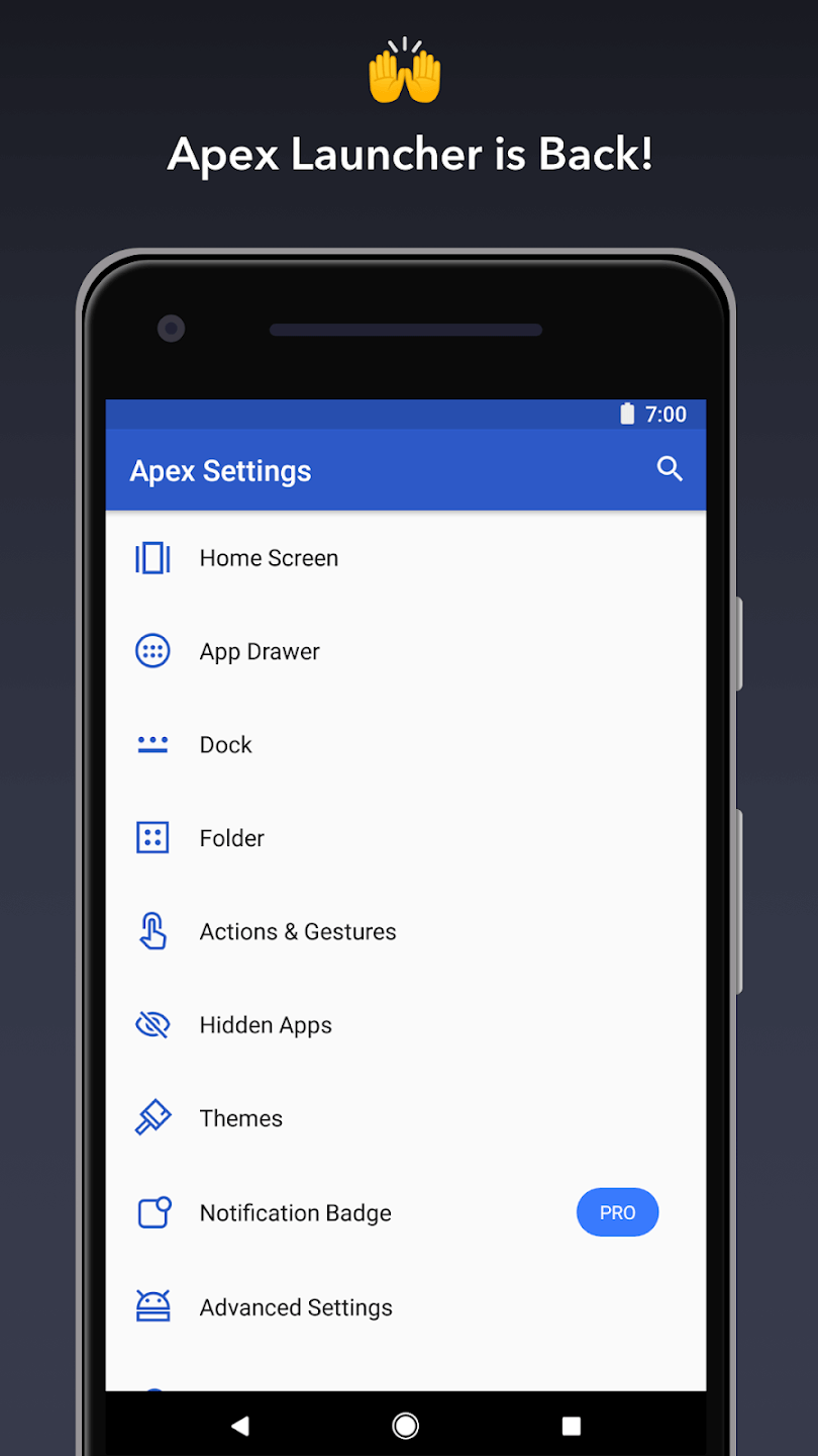 Apex Launcher screenshot 1