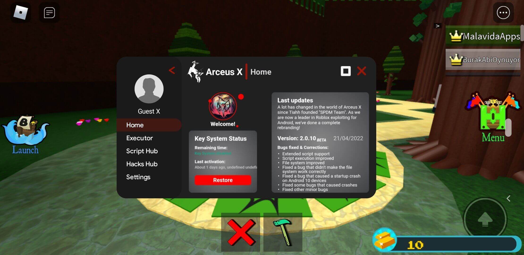 Arceus X V3 screenshot 1