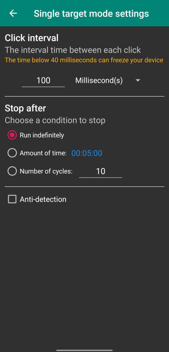 Auto Clicker screenshot 1