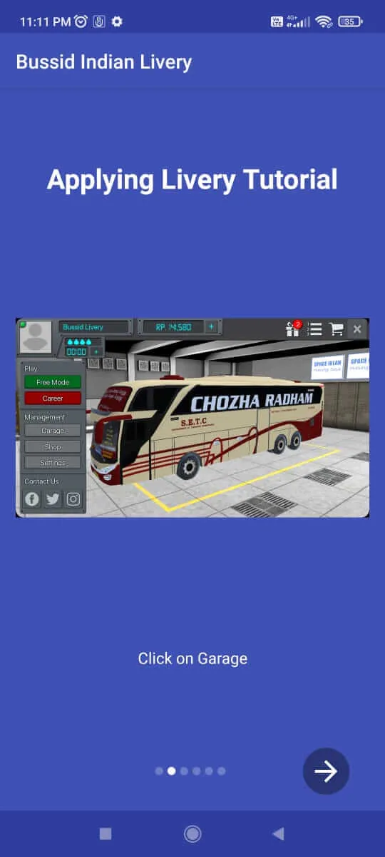 Bussid Indian Livery screenshot 1