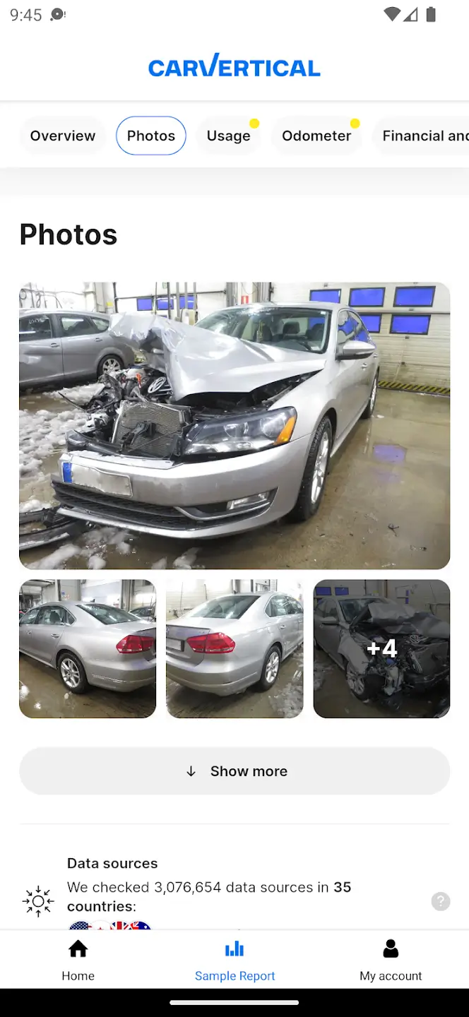 carVertical screenshot 1