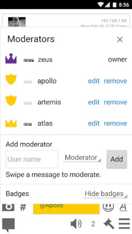 Chatango screenshot 1