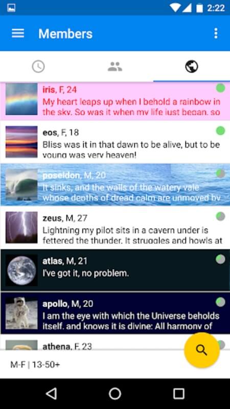 Chatango screenshot 1