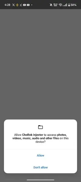 Chorok Injector screenshot 1