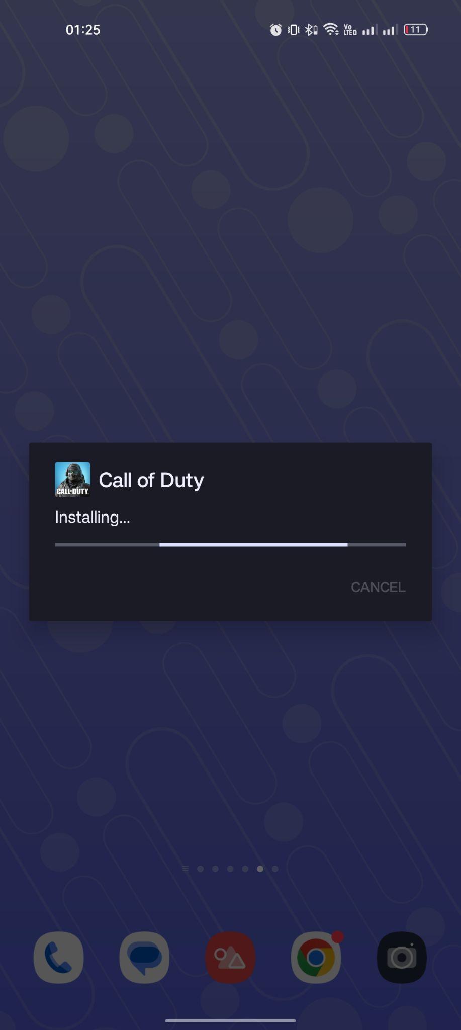 CODM Injector apk installing