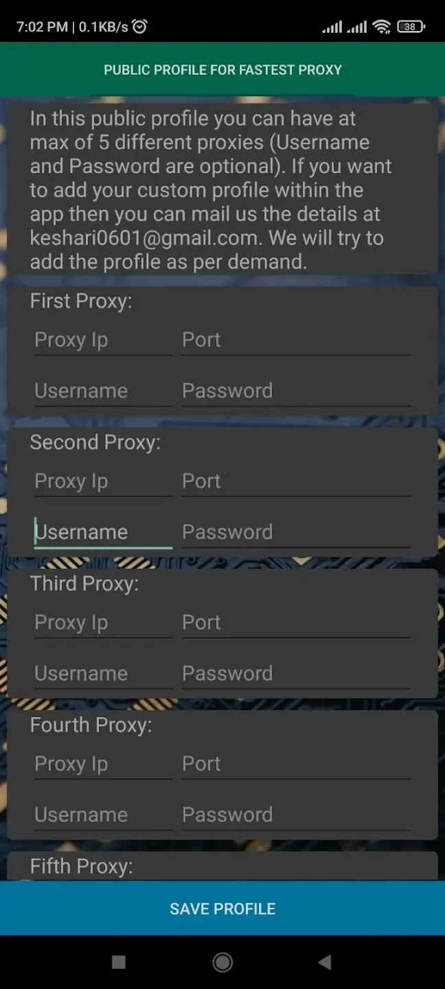 College Proxy screenshot 1