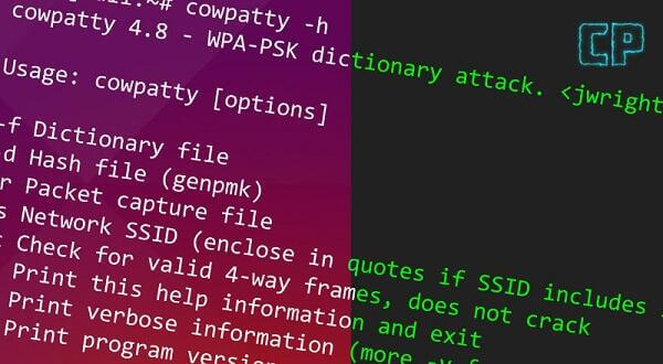 coWPAtty screenshot 1