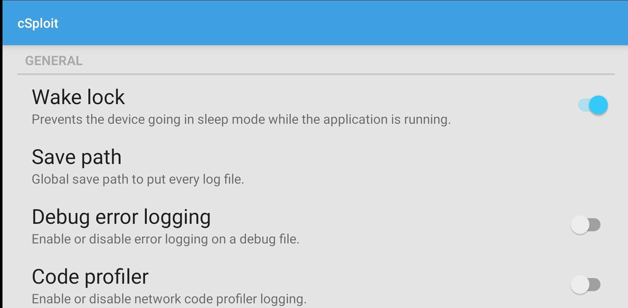 cSploit screenshot 1