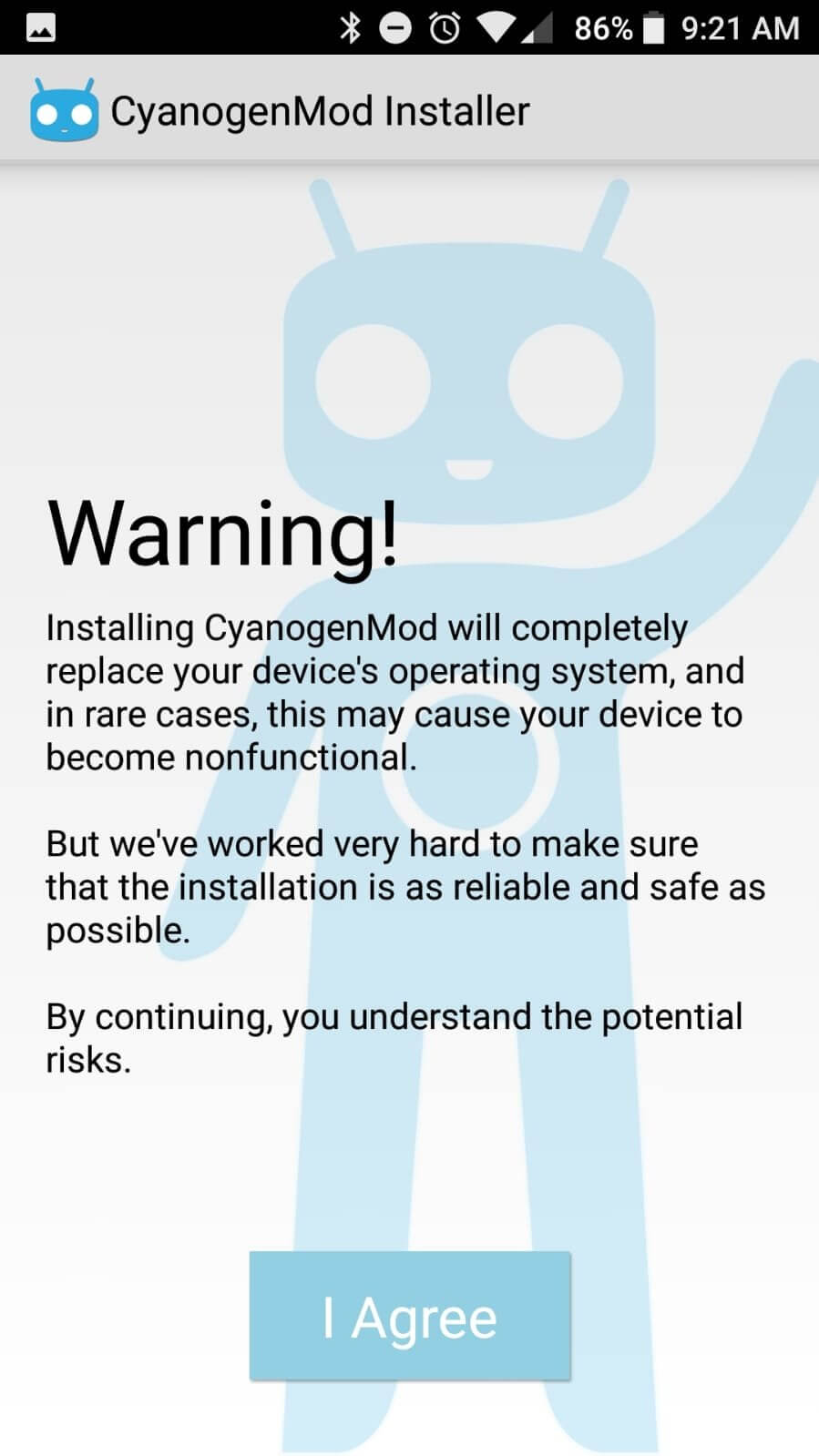 CyanogenMod Installer screenshot 1