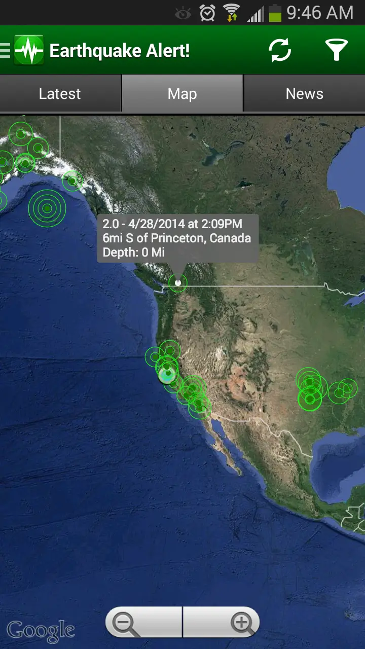 Earthquake Alert screenshot 1