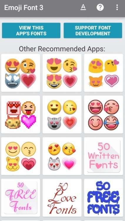Emoji Font 3 screenshot 1
