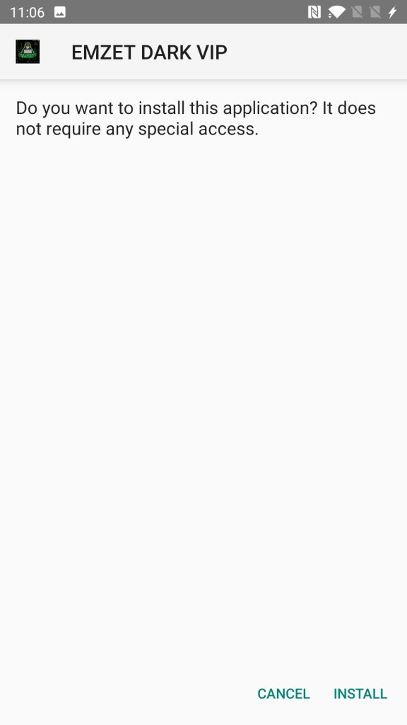 install Emzet Dark VIP