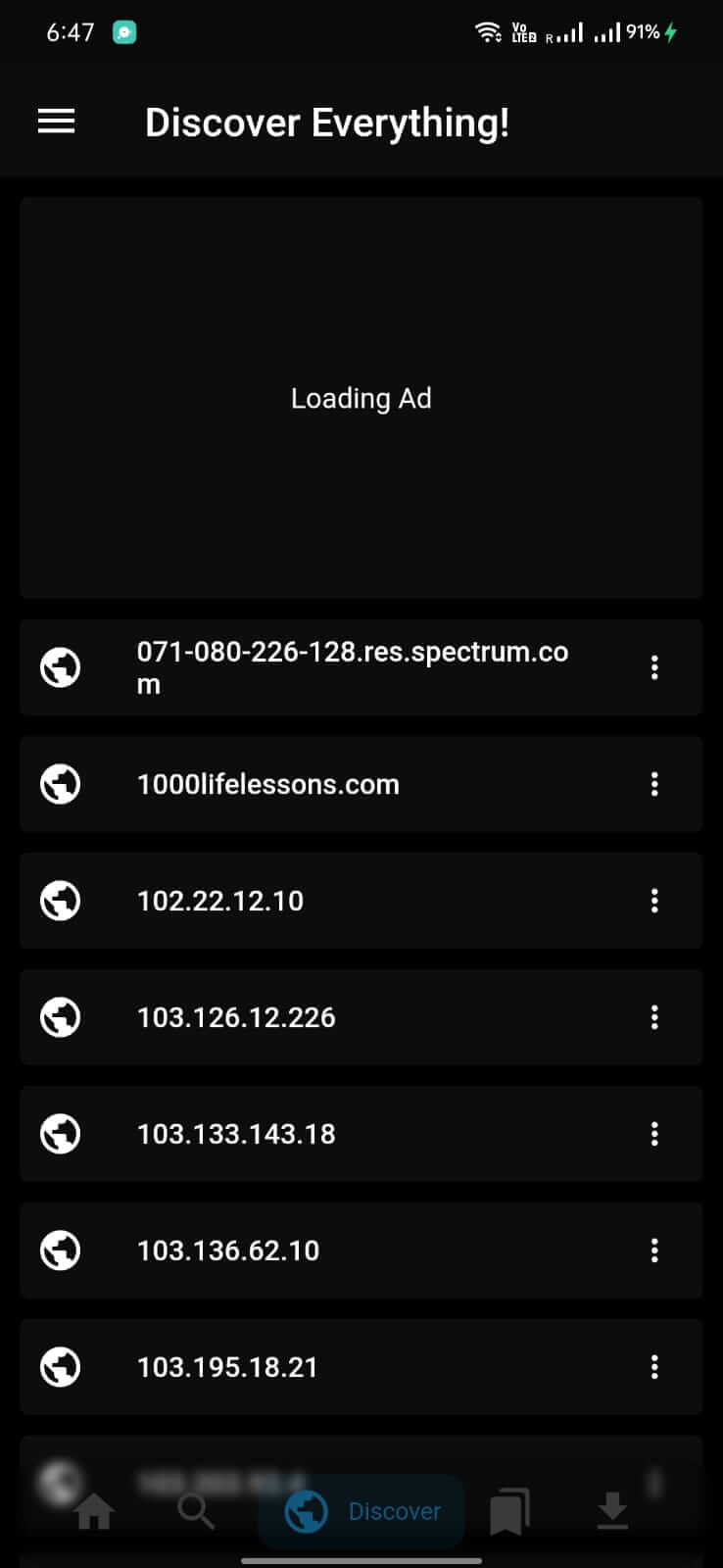 FilePursuit screenshot 1