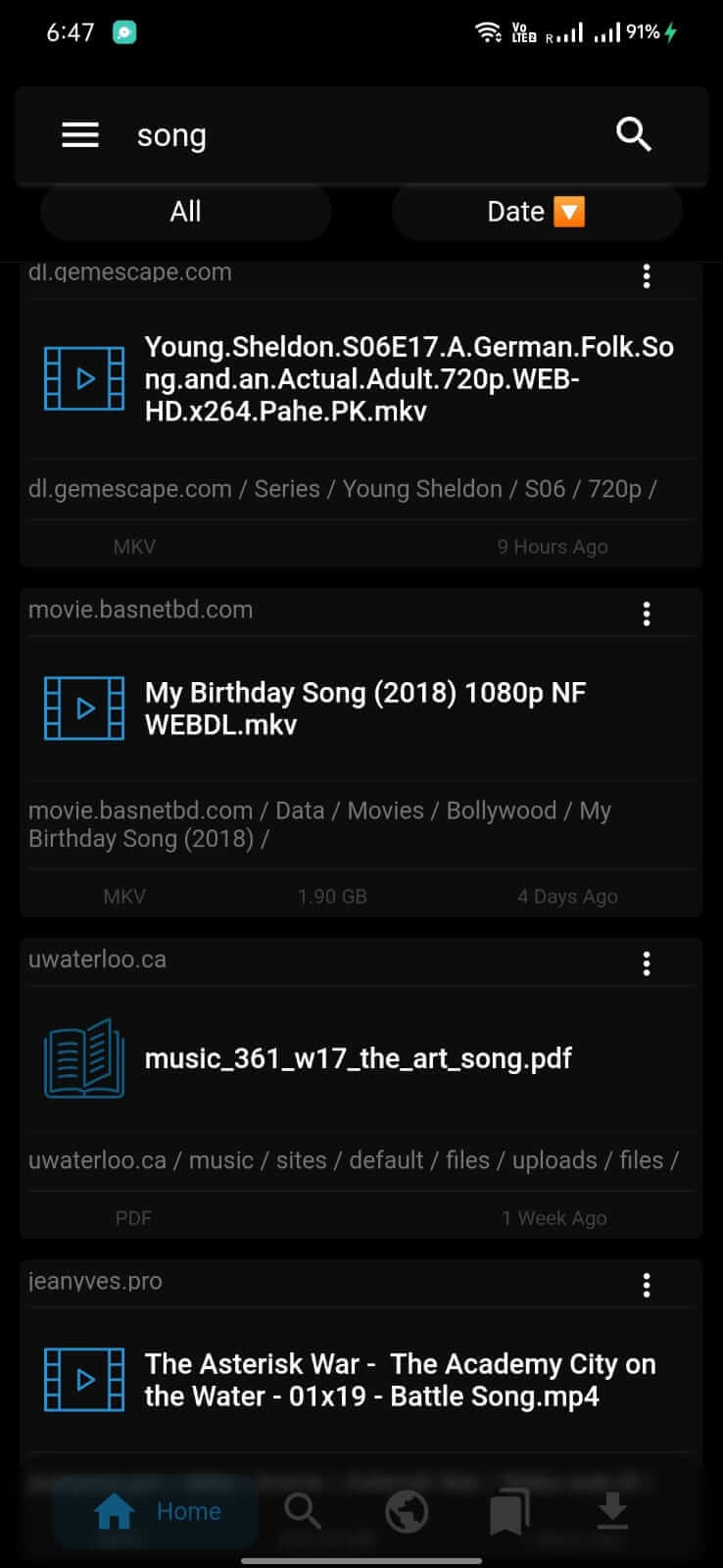 FilePursuit screenshot 1