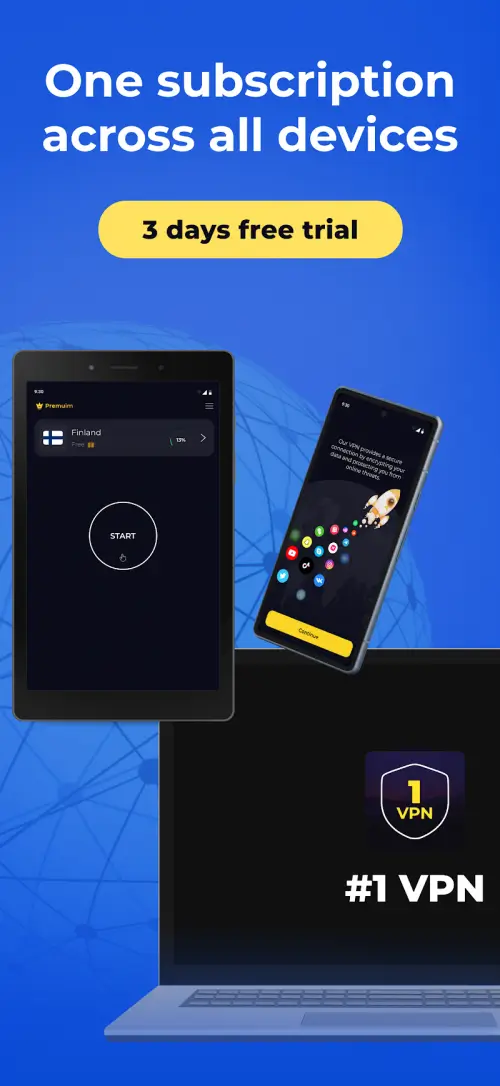 1 Fast VPN screenshot 1