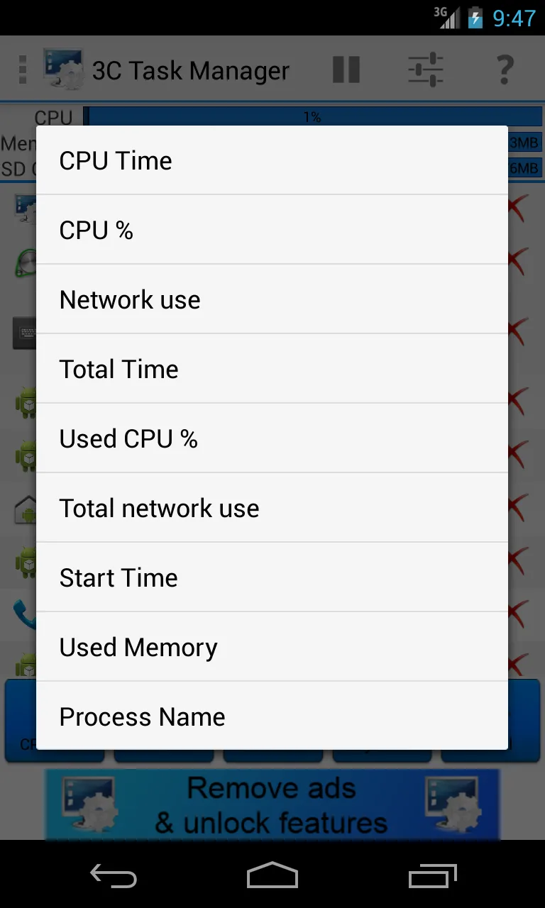 3C Task Manager screenshot 1