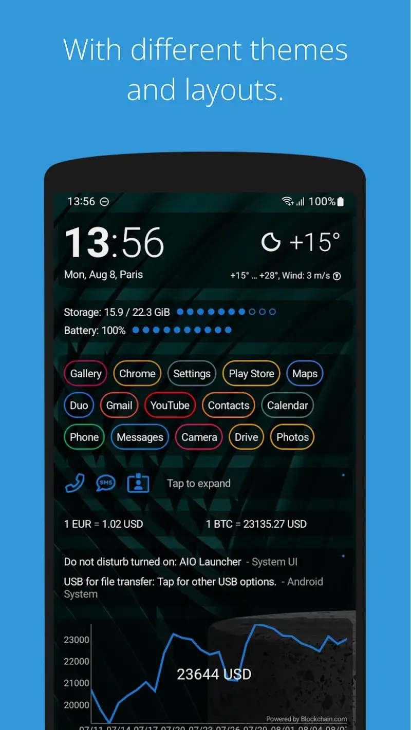 AIO Launcher screenshot 1