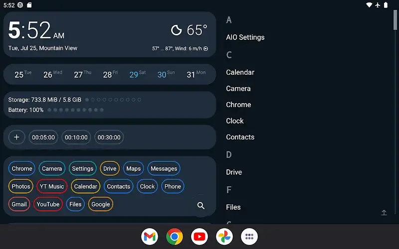 AIO Launcher screenshot 1