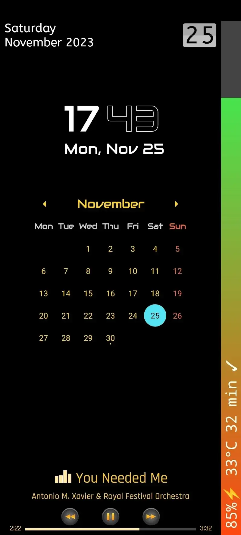 Always on Display XPath screenshot 1
