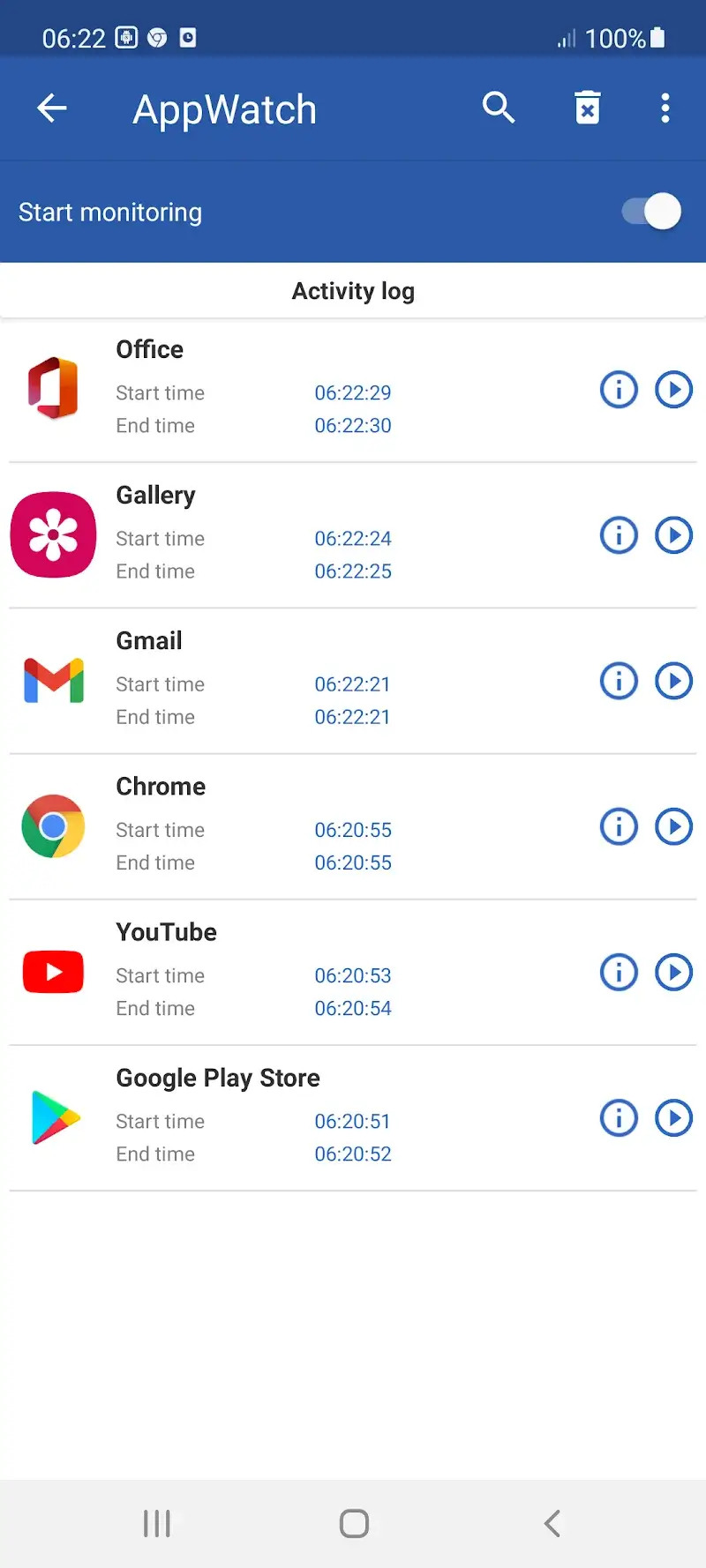 Appwatch screenshot 1