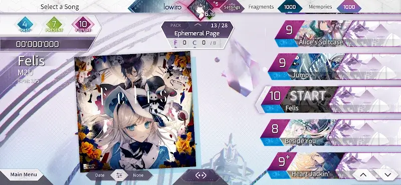 Arcaea screenshot 1