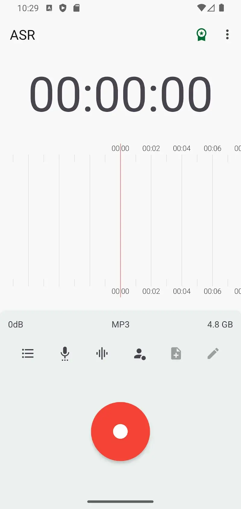 ASR Voice Recorder screenshot 1