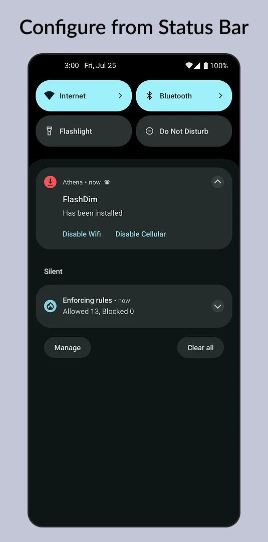 Athena: Firewall & Adblocker screenshot 1