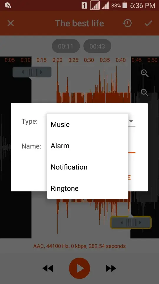 Audio Converter (MP3 AAC OPUS) screenshot 1