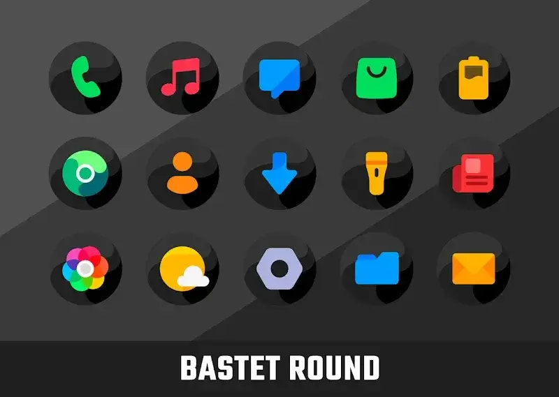 Bastet - Icon Pack (Round) screenshot 1