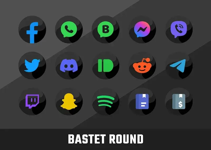 Bastet - Icon Pack (Round) screenshot 1