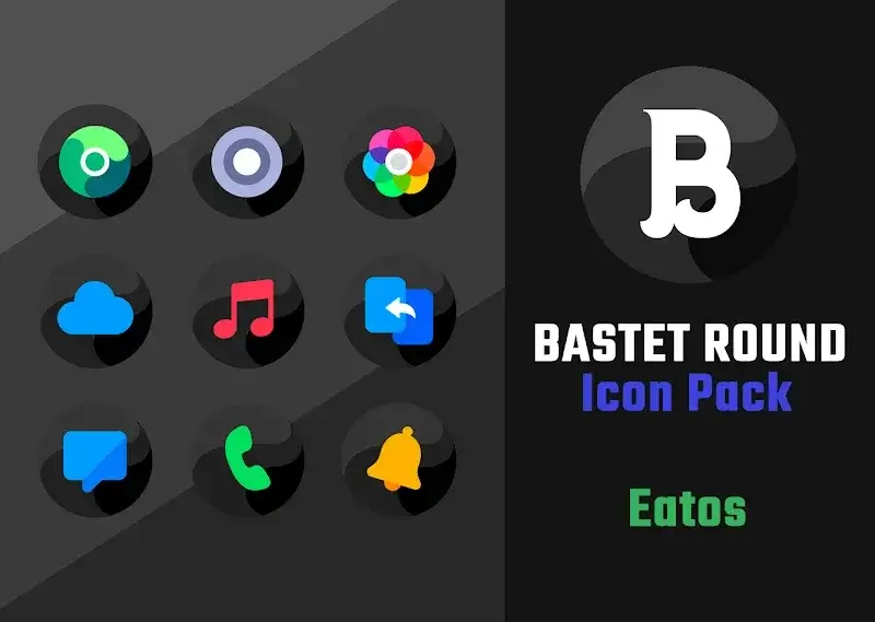 Bastet - Icon Pack (Round) screenshot 1