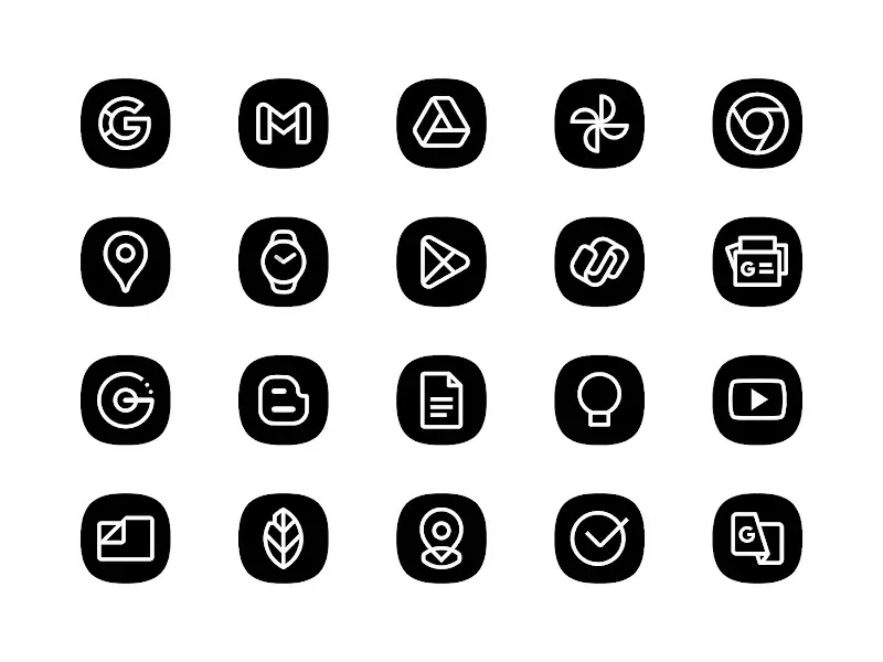 Blaux Black - Icon Pack screenshot 1