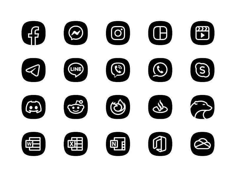 Blaux Black - Icon Pack screenshot 1