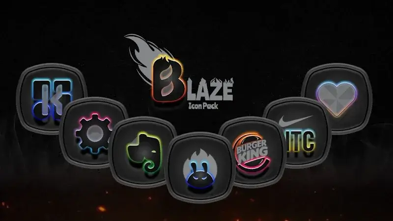 Blaze Dark Icon Pack screenshot 1