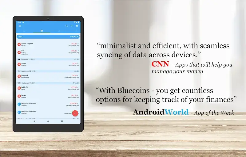 Bluecoins Finance screenshot 1