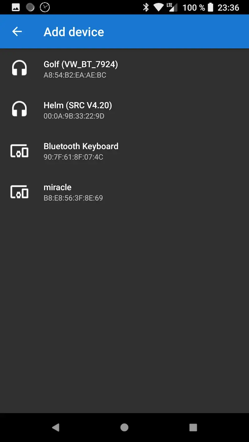 Bluetooth Volume Manager screenshot 1