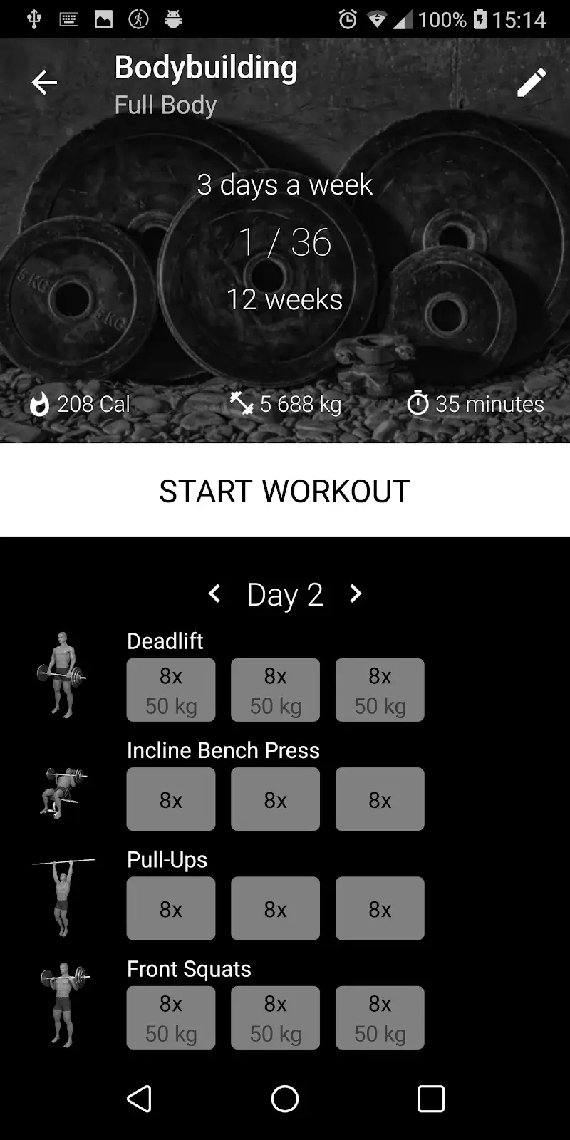 Bodybuilding. Weight Lifting screenshot 1
