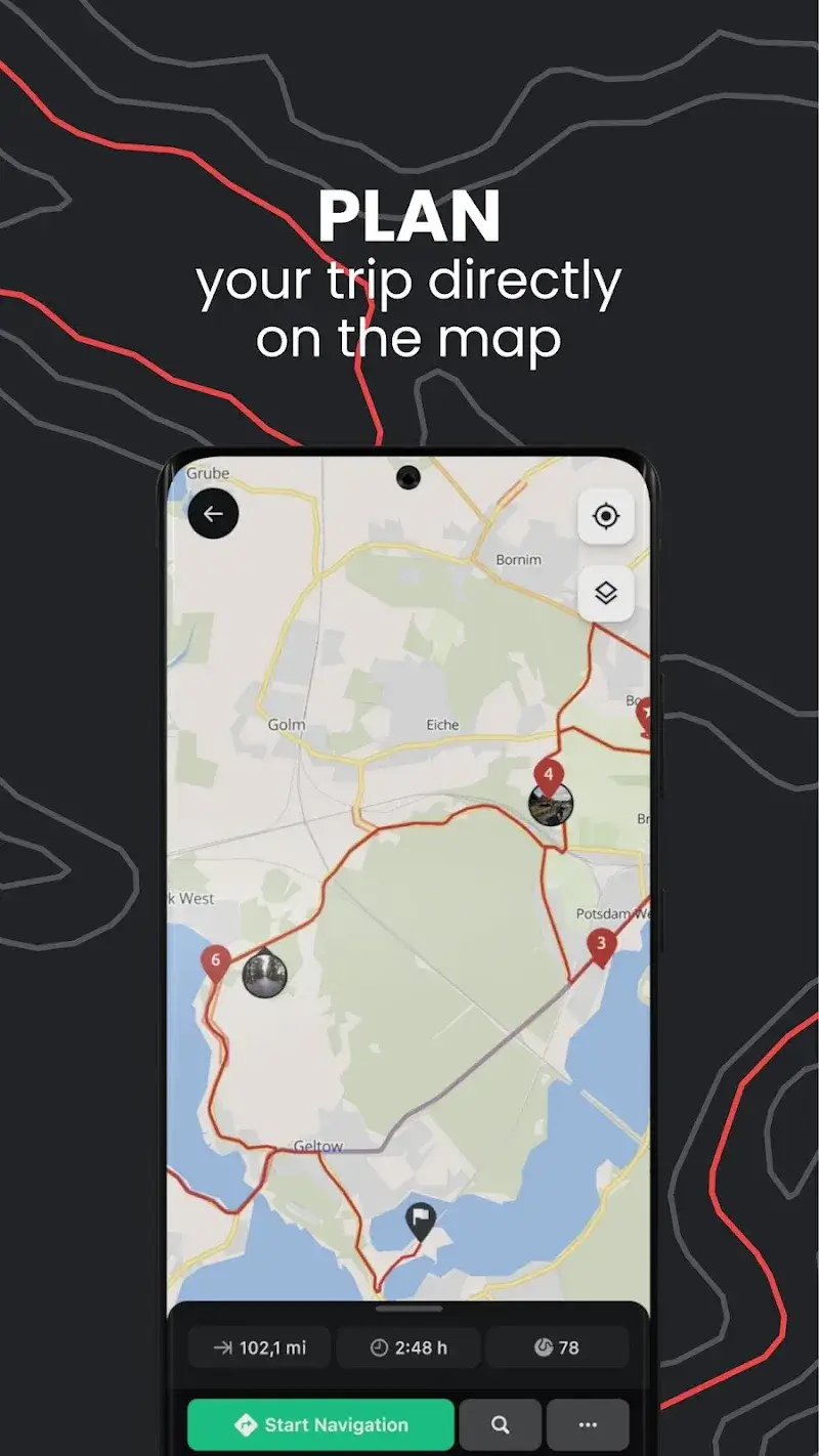 calimoto Motorcycle GPS screenshot 1