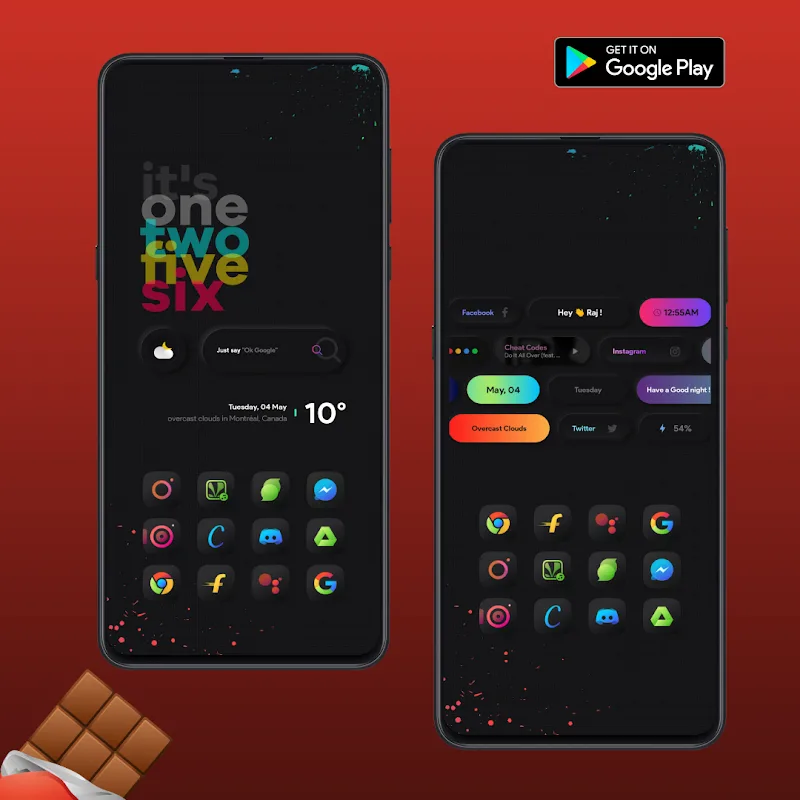 Chocolate KWGT screenshot 1