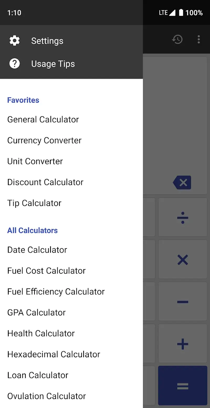ClevCalc - Calculator screenshot 1