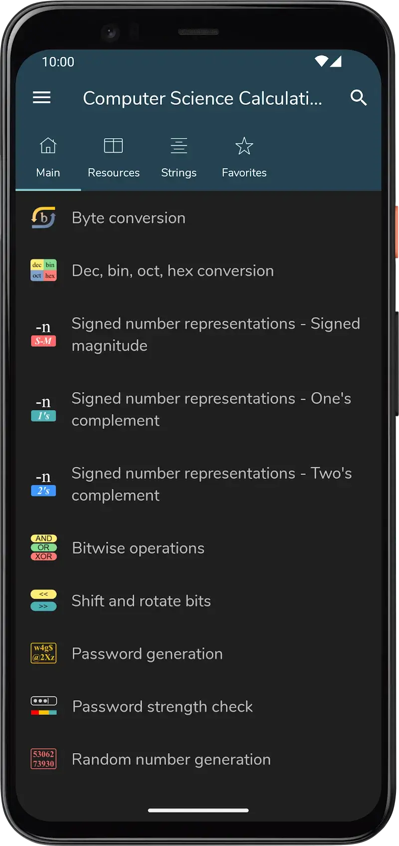 Computer Science Calculations screenshot 1