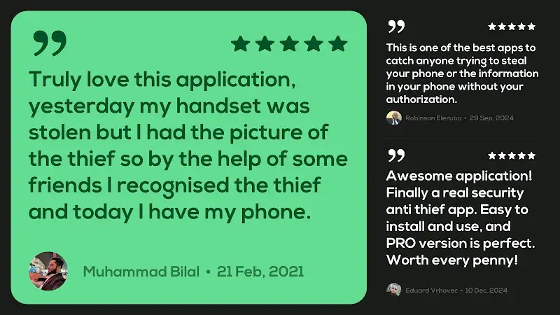 CrookCatcher • Anti-Theft screenshot 1