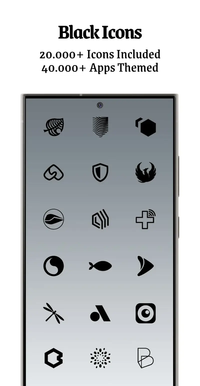 Dark Side Black Icon Pack screenshot 1