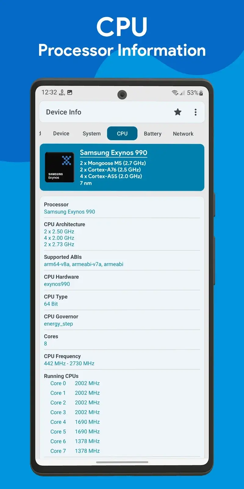 Device Info screenshot 1