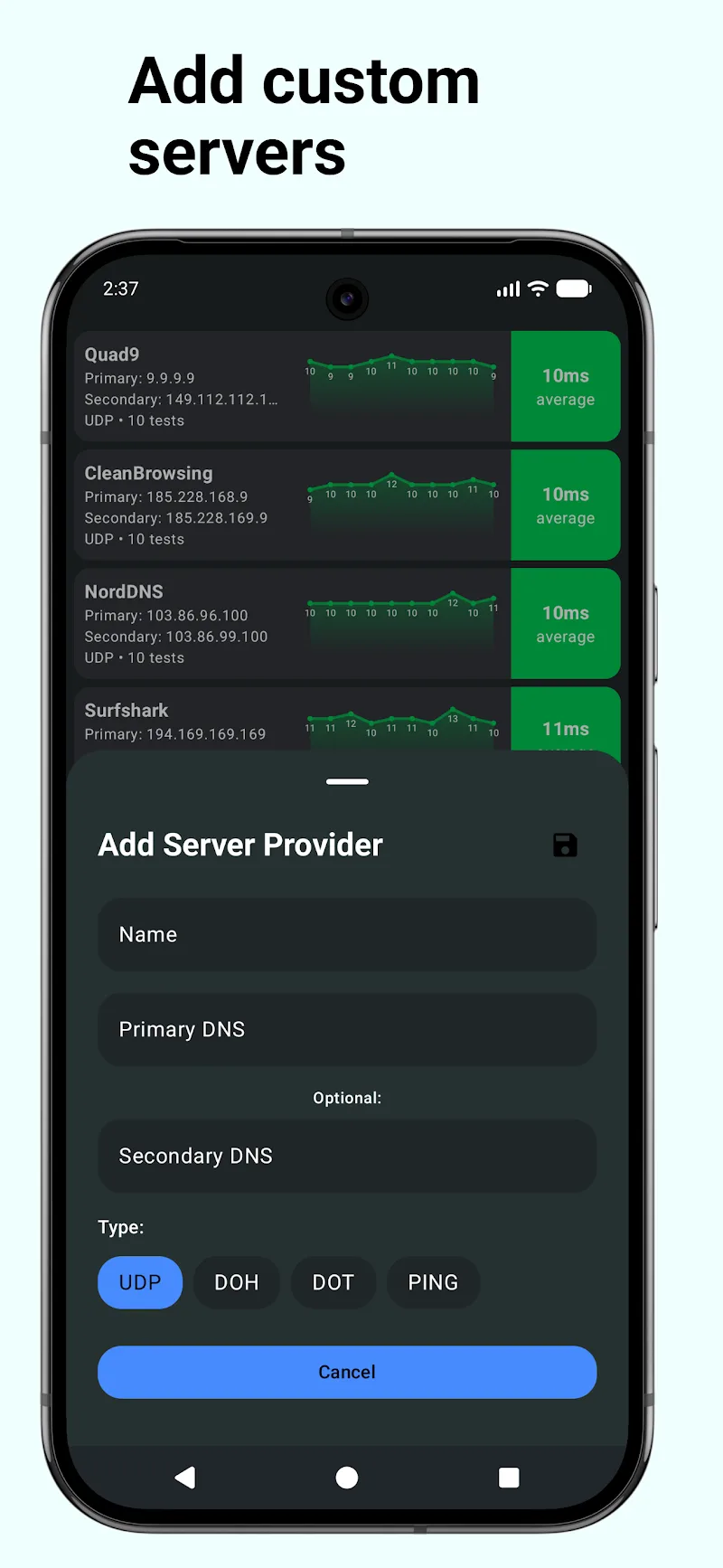 DNS Speed Test screenshot 1